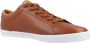 Fred Perry Tan Leren Vulcanised Trainers Brown Unisex - Thumbnail 14