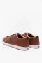 Fred Perry Tan Leren Vulcanised Trainers Brown Unisex - Thumbnail 8
