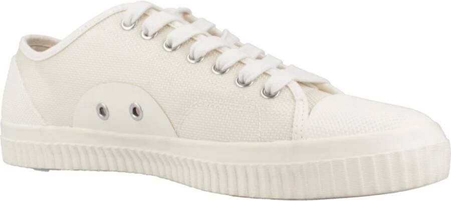 Fred Perry Lage sneakers met textuur voor moderne man Beige Heren