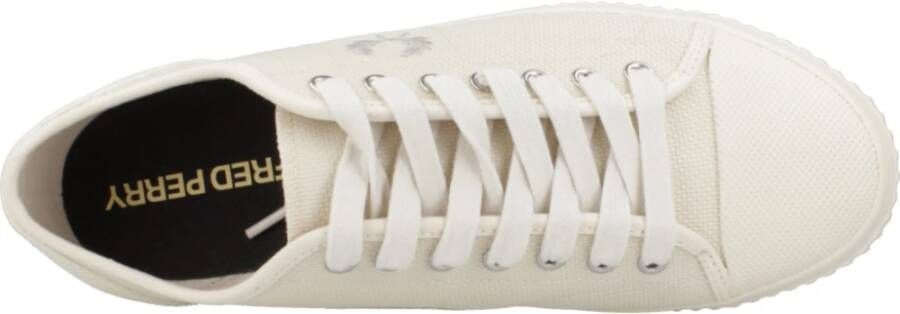 Fred Perry Lage sneakers met textuur voor moderne man Beige Heren