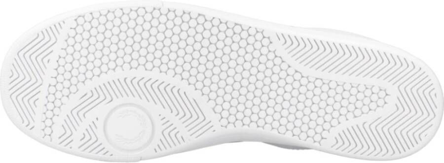 Fred Perry Leren Sneakers voor Mannen White Heren
