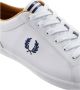 Fred Perry Heren Leren Baseline Sneakers B4330 White Unisex - Thumbnail 5