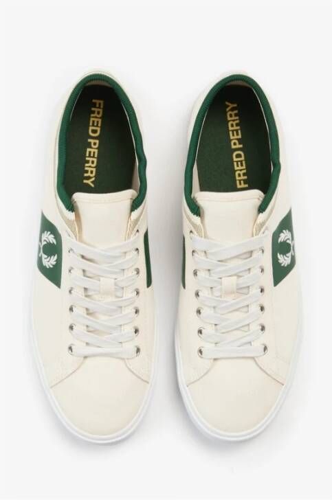 Fred Perry Canvas Sneakers Wit Unisex