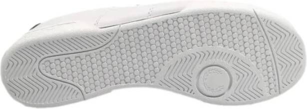 Fred Perry Leren Herensneakers B722 Wit Unisex