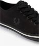 Fred Perry Klassieke Plimsoll Sneakers Zwart Heren - Thumbnail 2