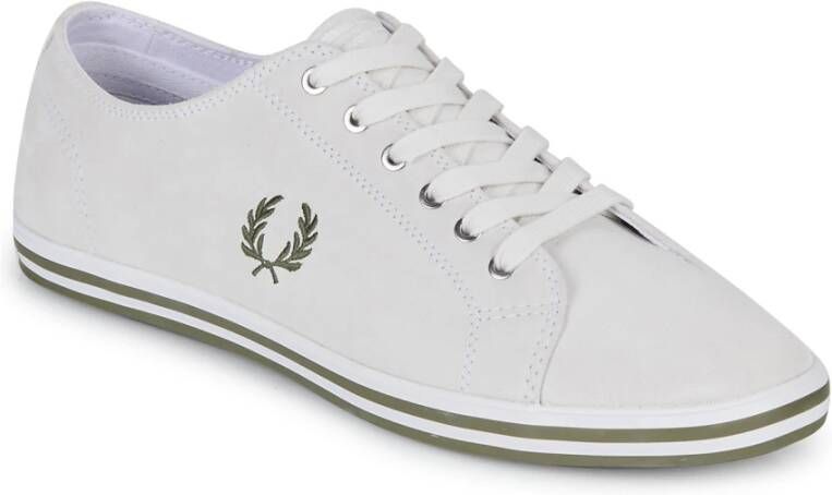 Fred Perry Suede Tennissneakers White Heren