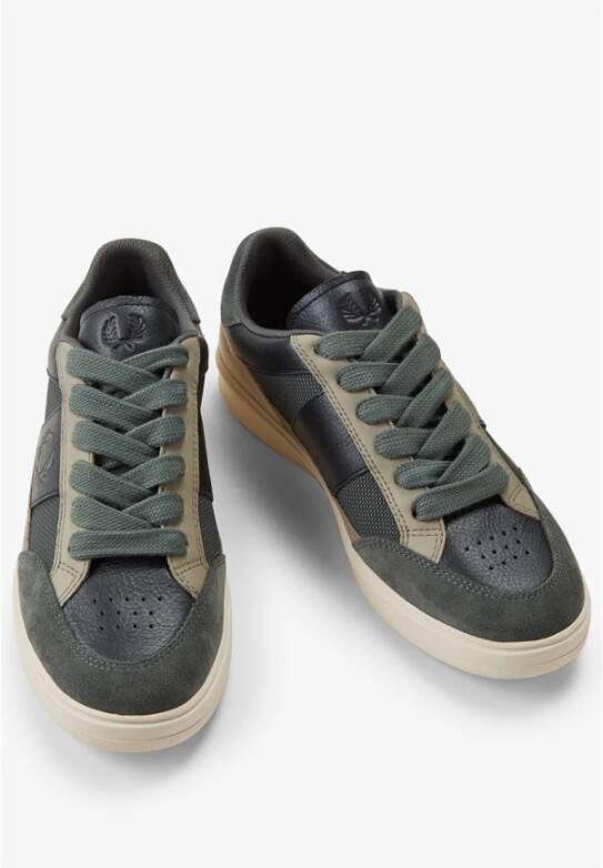 Fred Perry Tennisschoenen B440 Zwart Groen Multicolor Heren