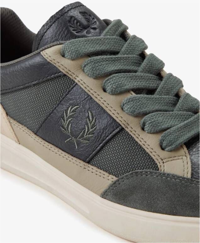 Fred Perry Tennisschoenen B440 Zwart Groen Multicolor Heren