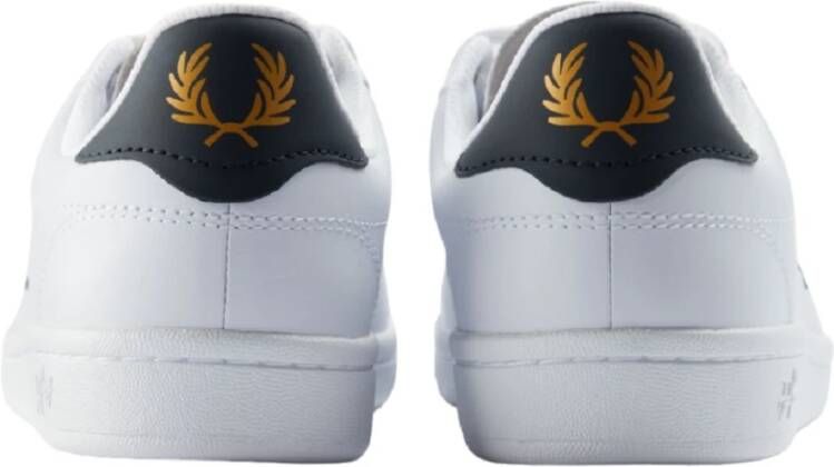 Fred Perry Witte Leren Tennisschoenen White Heren
