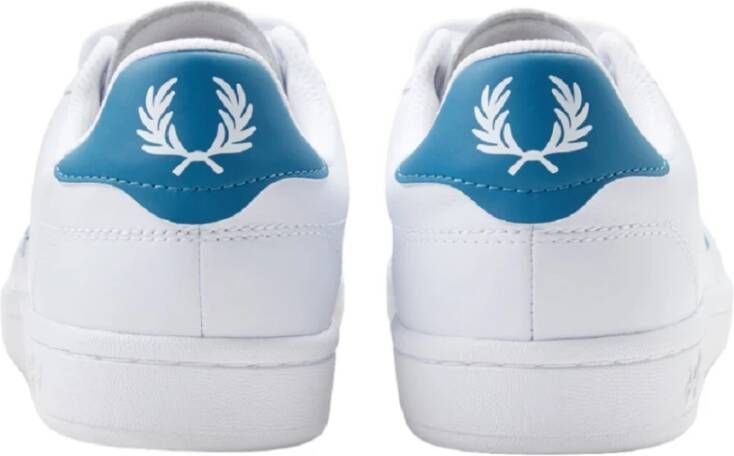 Fred Perry Witte Leren Tennissneakers White Heren