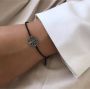 Frk. Lisberg Boom des Levens Zijden Armband Rhodium - Thumbnail 2