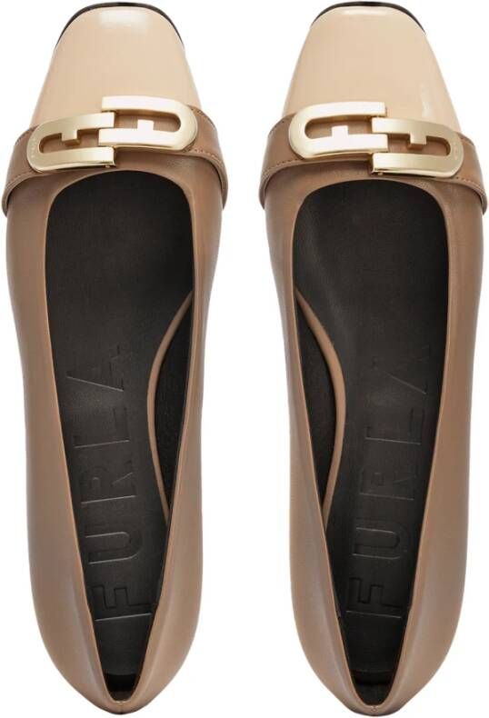 Furla Slippers Chain Ballerina T.5 in zwart - Foto 5
