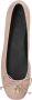 Furla Beige Leather Ballerina Flats in bruin - Thumbnail 3