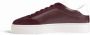 Furla Bordeaux Leren Sneakers Rubberen Zool Veters Red Dames - Thumbnail 16