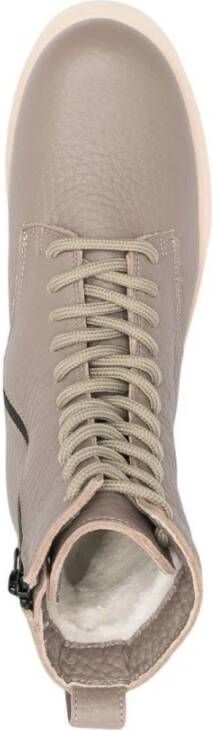 Furla Casual Grijze Leren Enkellaarzen Gray Dames