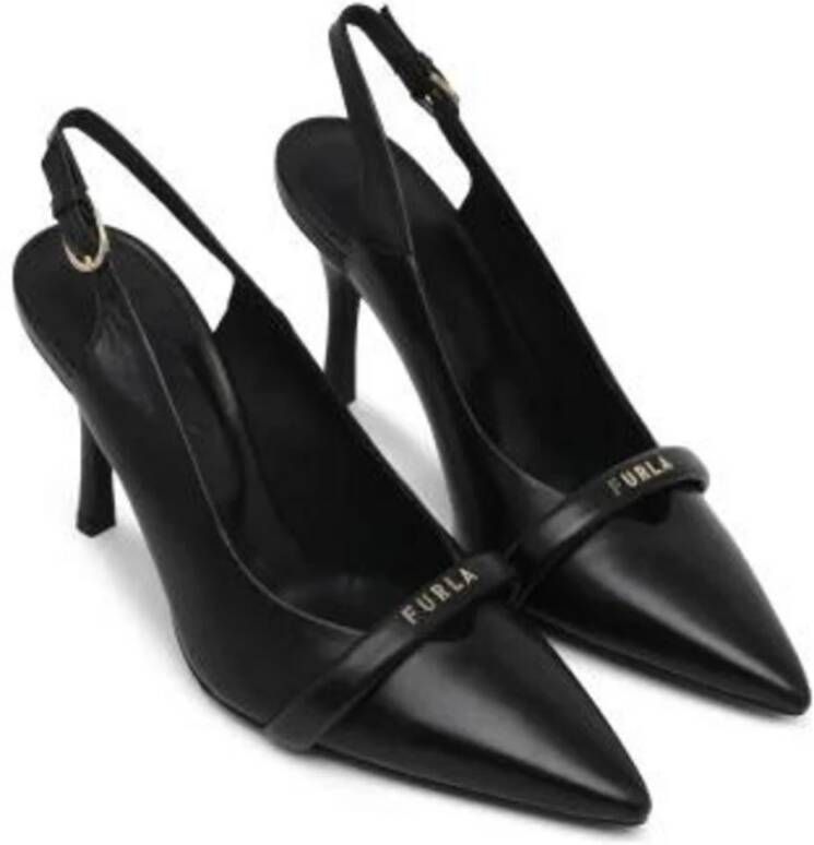 Furla Core Slingback Hakken Lente Zomer Collectie Black Dames