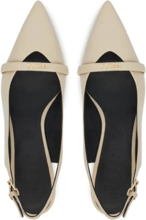 Furla Elegante Zwarte Puntige Sandalen