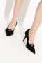 Furla Elegante Suède Stiletto Pumps Zwart Dames - Thumbnail 5