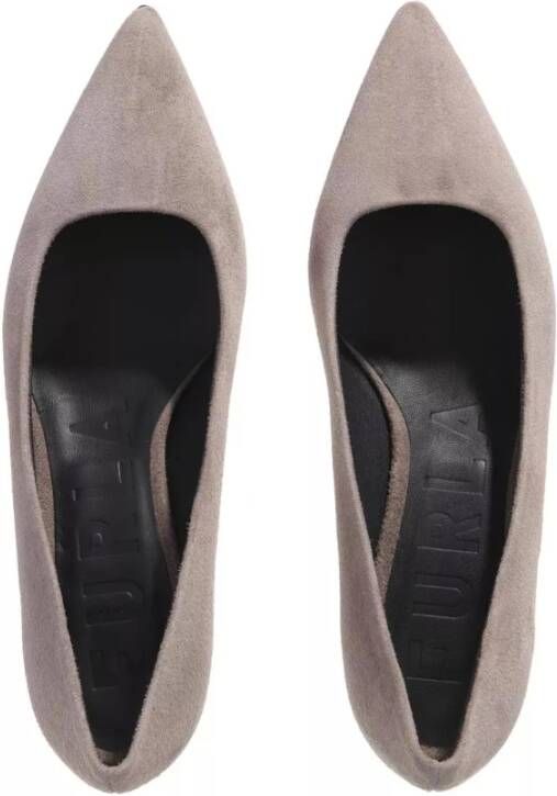 Furla Moderne Greige Leren Stiletto Hakken