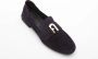 Furla Opvouwbare Hak Loafer Zwart Suède Black Dames - Thumbnail 2