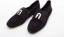 Furla Opvouwbare Hak Loafer Zwart Suède Black Dames - Thumbnail 3