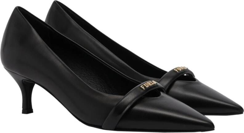Furla Elegante Gewatteerde Leren Core Pump Zwart Dames