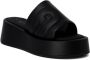 Furla Zwarte leren slippers met rubberen zool Black Dames - Thumbnail 5