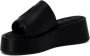 Furla Zwarte leren slippers met rubberen zool Black Dames - Thumbnail 11