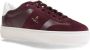 Furla Bordeaux Leren Sneakers Rubberen Zool Veters Red Dames - Thumbnail 3