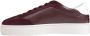 Furla Bordeaux Leren Sneakers Rubberen Zool Veters Red Dames - Thumbnail 4