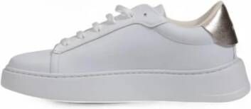 Furla Witte Metallic Logo Sneakers