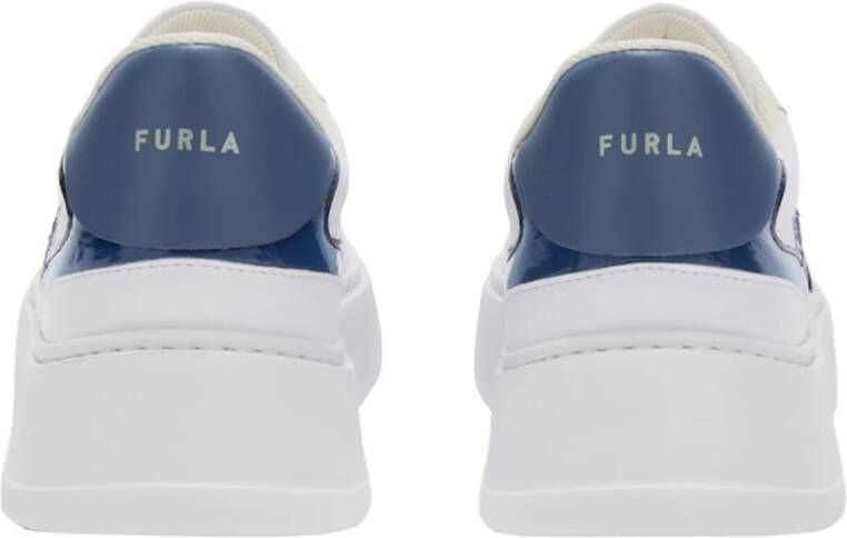 Furla Witte Sneakers met Logo Zool