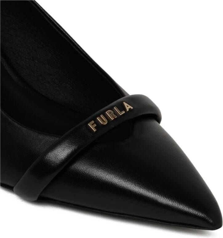 Furla Zwarte Hakken Sandalen Black Dames