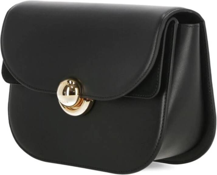 Furla Zwarte leren schoudertas met Boule slot
