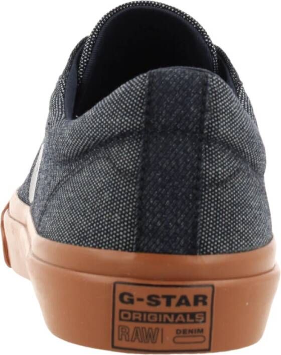 G-Star Canvas Sneaker met Rubberen Detail Blauw Heren