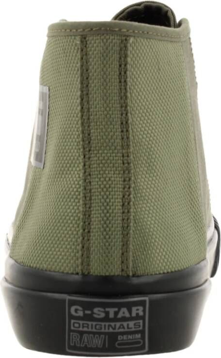 G-Star Canvas Sneaker met Rubberen Detail Groen Heren