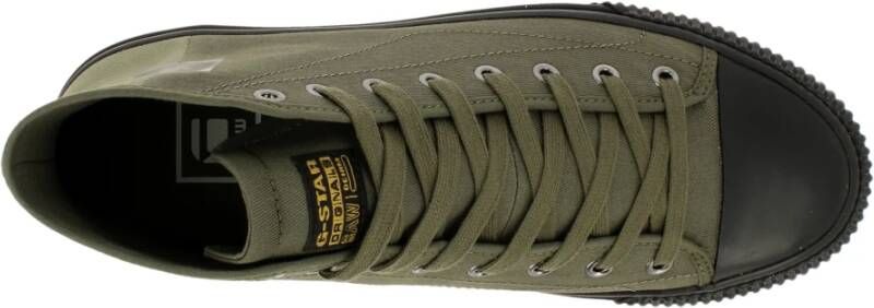 G-Star Canvas Sneaker met Rubberen Detail Groen Heren