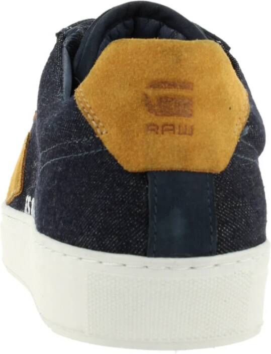 G-Star Denim Lage Sneaker met Contrasterend Logo Zwart Heren