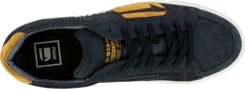 G-Star Denim Lage Sneaker met Contrasterend Logo Zwart Heren