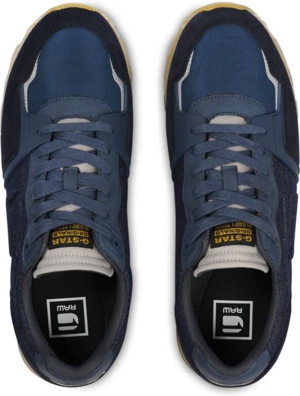 G-Star Denim Lage Sneaker met Sportieve Accenten Blauw Heren