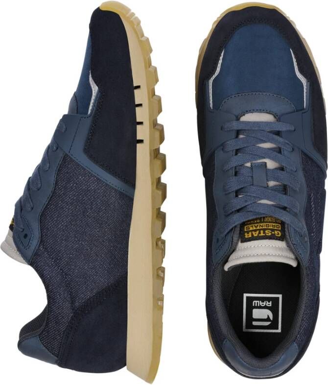 G-Star Denim Lage Sneaker met Sportieve Accenten Blauw Heren