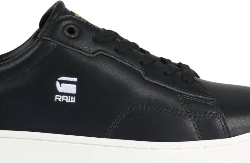 G-Star Klassieke Lage Leren Sneaker Zwart Dames