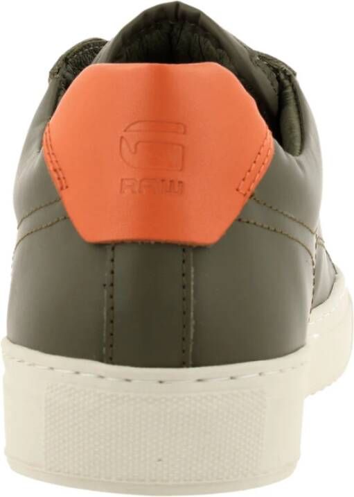 G-Star Klassieke lage sneaker met logo-patch Groen Heren