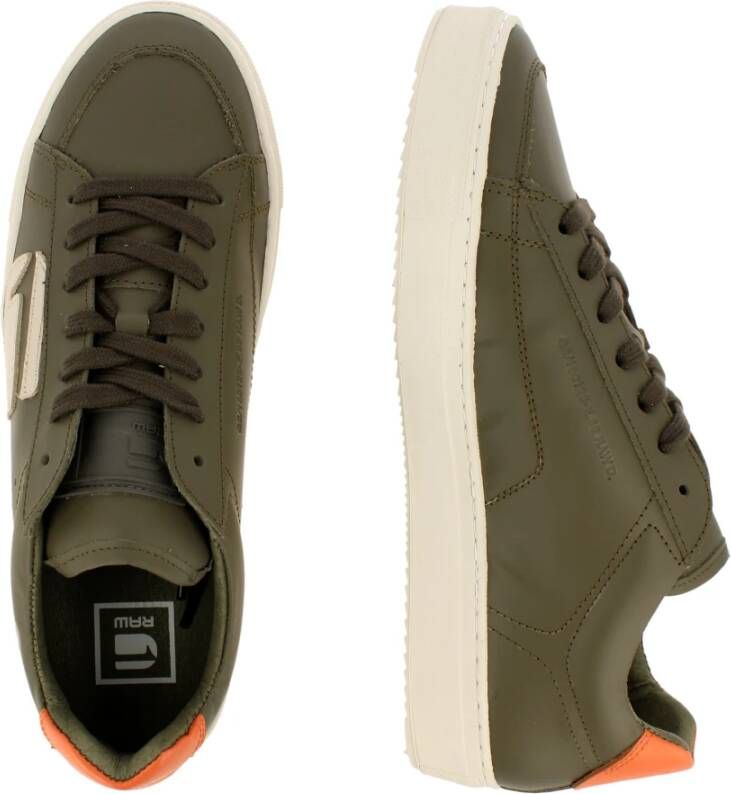 G-Star Klassieke lage sneaker met logo-patch Groen Heren