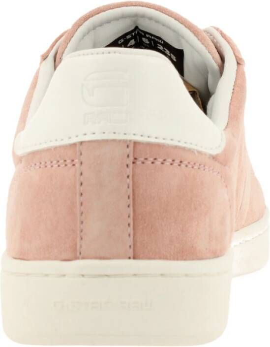 G-Star Klassieke Lage Suede Sneaker Roze Dames