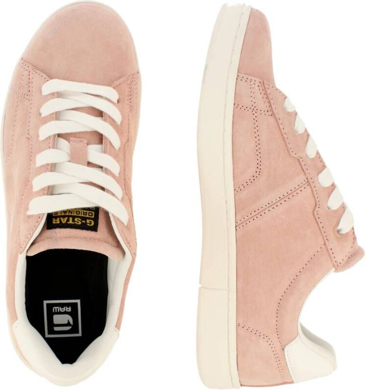 G-Star Klassieke Lage Suede Sneaker Roze Dames