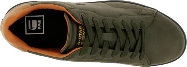 G-Star Laaggesneden Cadet Sneaker met Platte Veters Groen Heren