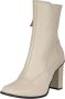 G-Star Leren Enkellaars met Elegante Details Beige Dames - Thumbnail 4