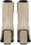 G-Star Leren Enkellaars met Elegante Details Beige Dames - Thumbnail 5