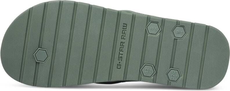 G-Star Lichtgewicht heren teenslipper met verhoogd RAW design Groen Heren